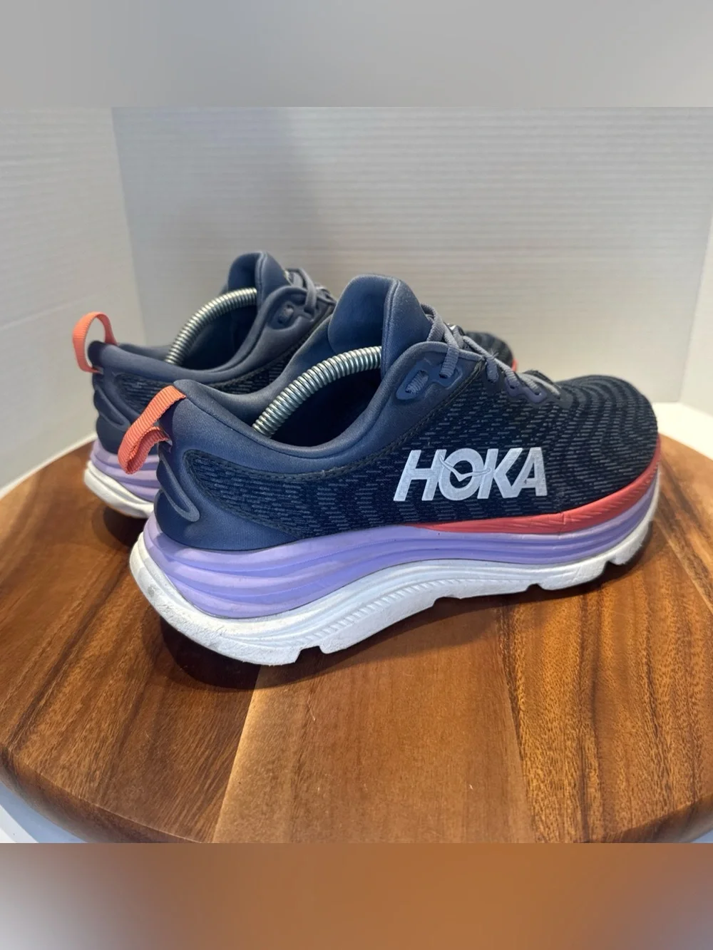 Hoka Women's Gaviota 5 Running Shoe Size 8.5D Anchor Grapefruit